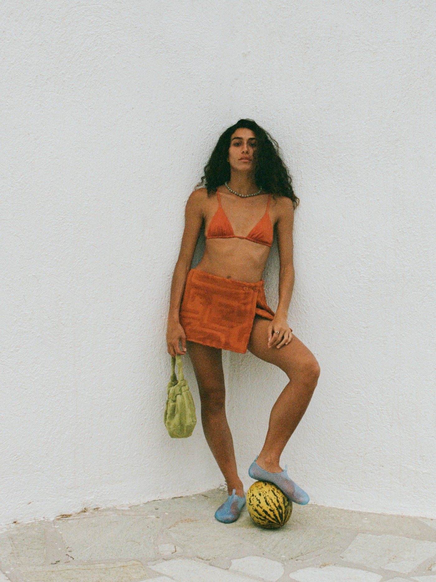 Towelling Wrap Skirt | Kin Clay