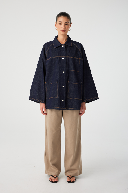 Alma Jacket | Denim - Indigo