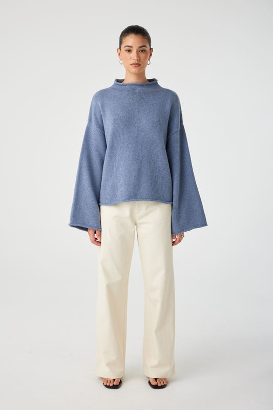 Maeve Sweater | Denim Blue
