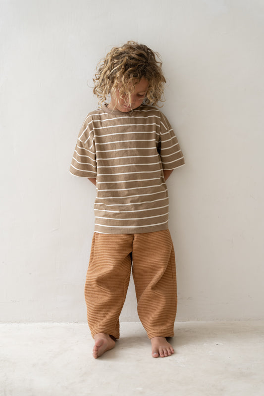 Basic Tee | Cocoa Stripe