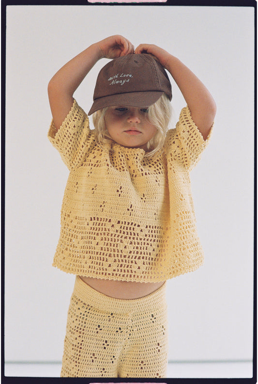 Filet Crochet Crop | Butter