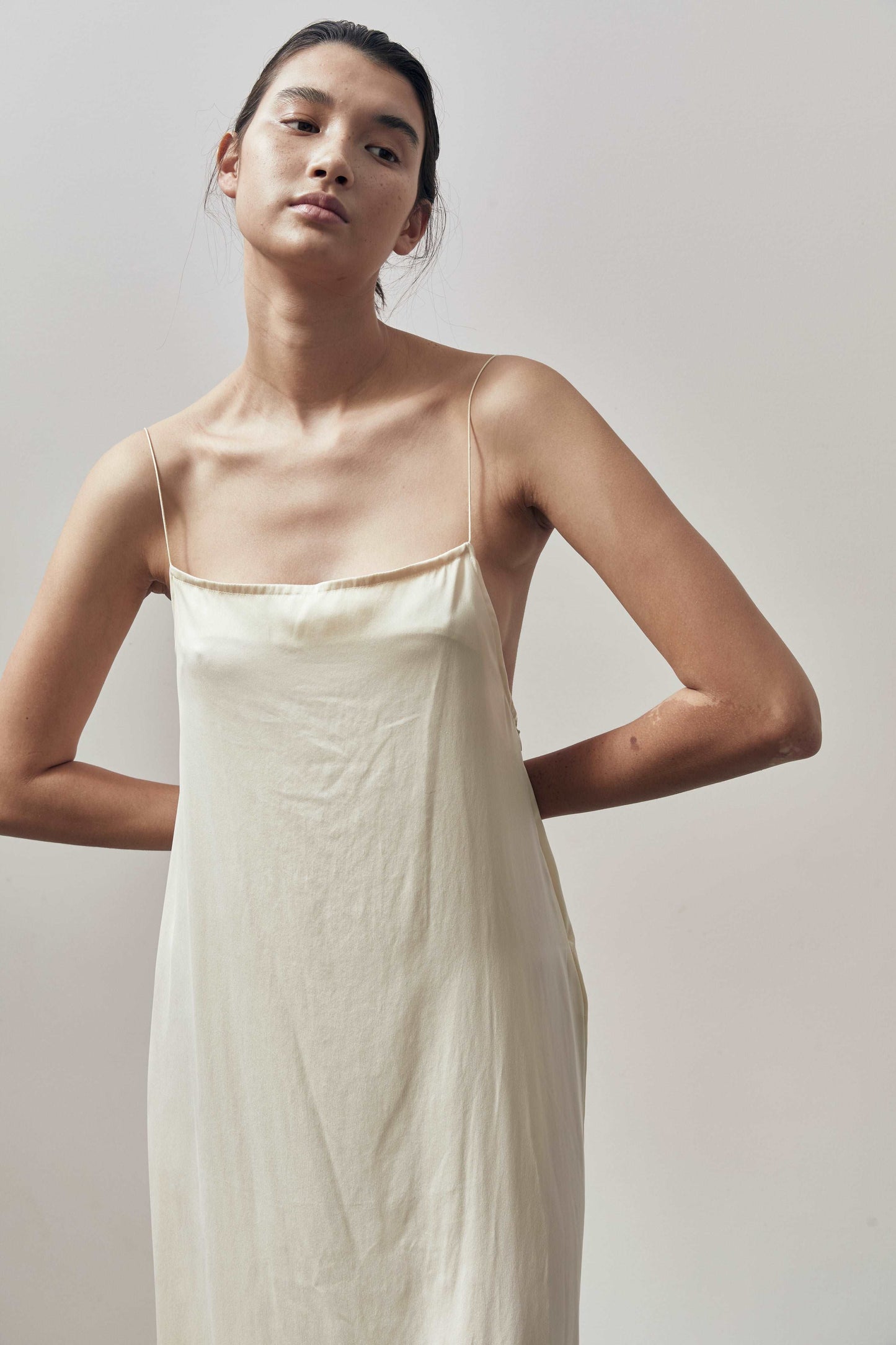 Penelope Silk Dress - Cream