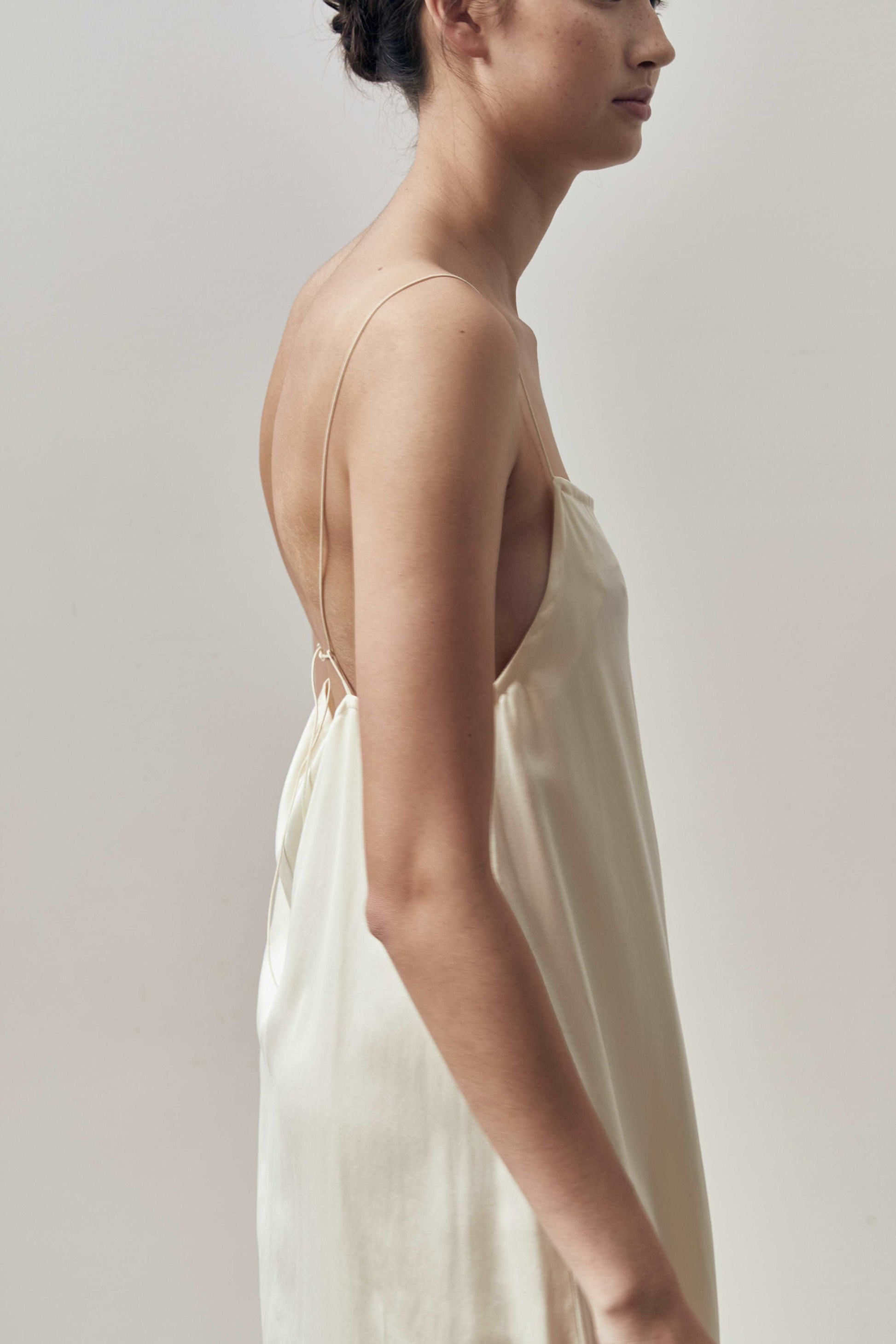 Penelope Silk Dress - Cream